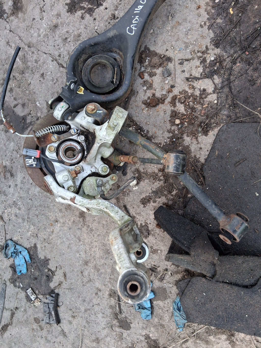 CADILLAC CTS 2007 2.79 PETROL REAR RIGHT DRIVER SIDE WHEEL HUB