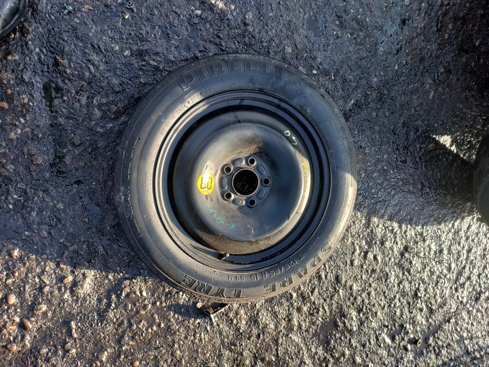 2007 FORD FOCUS MK2 16 INCH SPACESAVER WHEEL WITH TYRE T125/85R16
