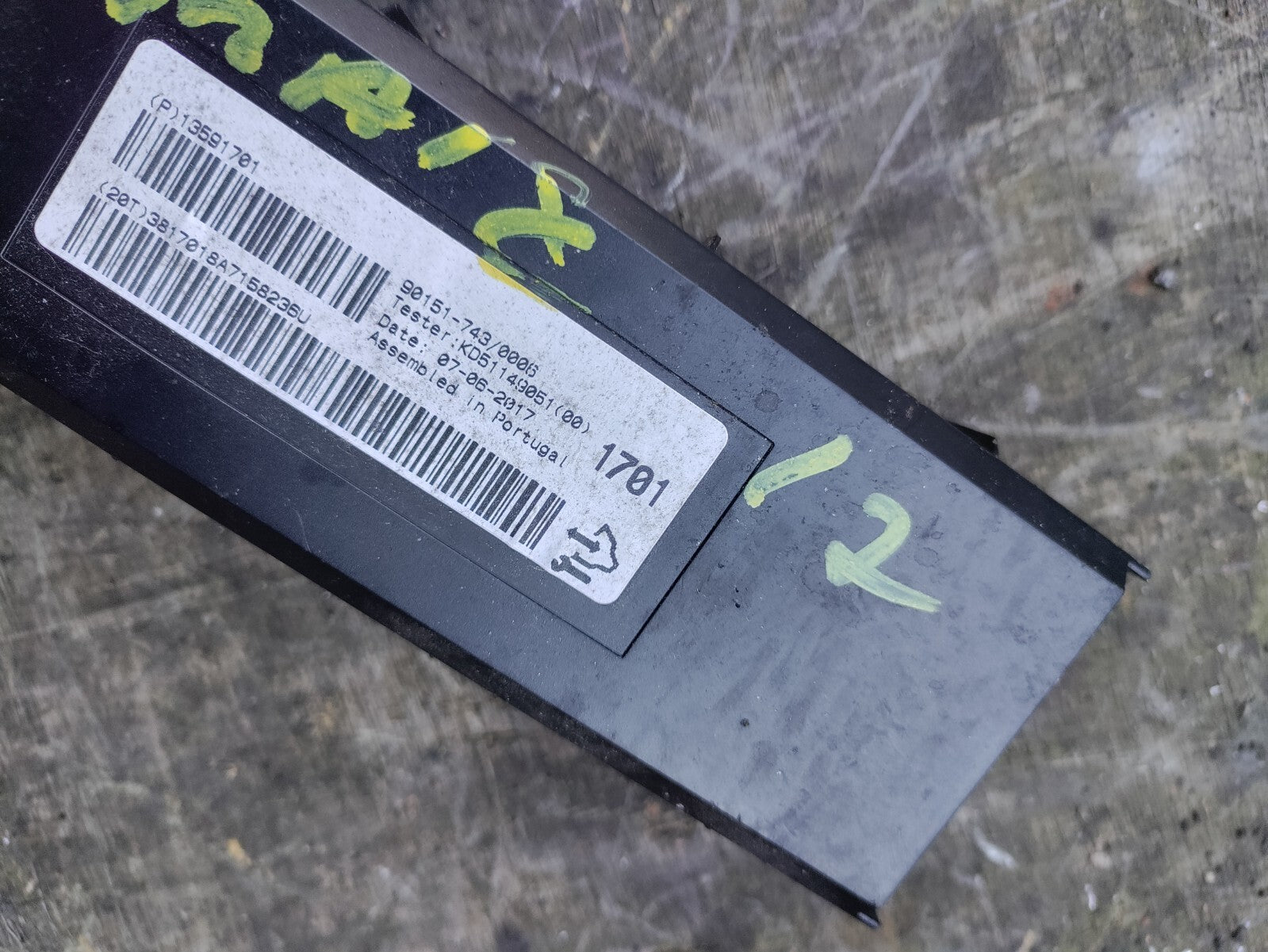 VAUXHALL ZAFIRA C MK3 HEATER CONTROL MODULE 13591701