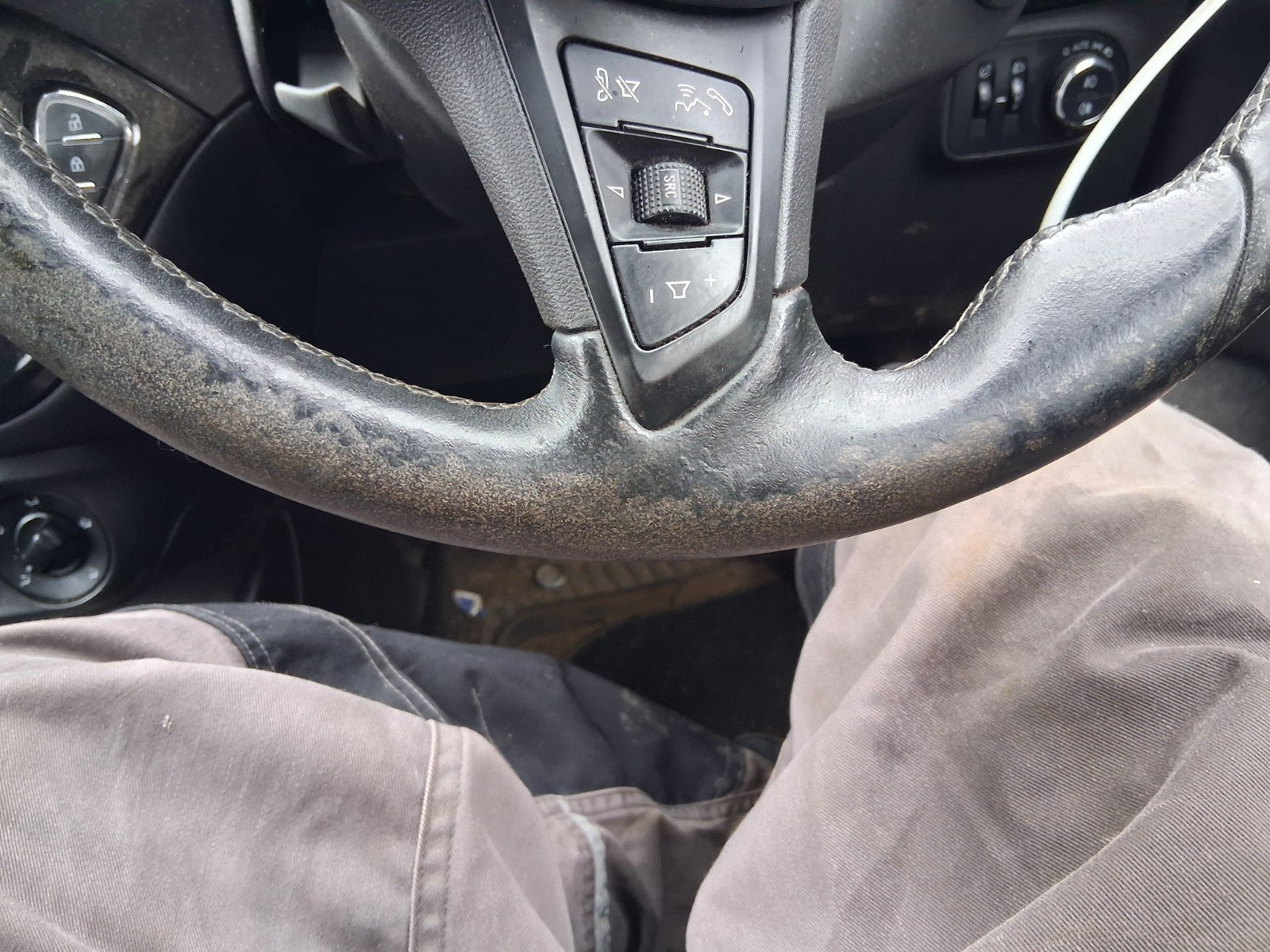 2017 VAUXHALL CORSA E MULTIFUNCTIONAL STEERING WHEEL WITHOUT AIRBAG