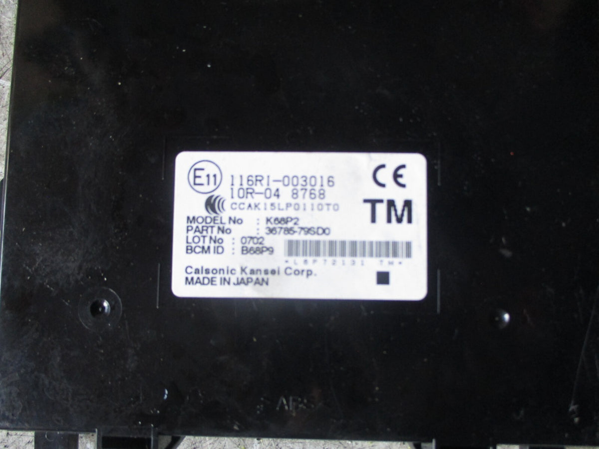 SUZUKI SWIFT MK4 2020 ELECTRONICS MODULE 3675879SD0