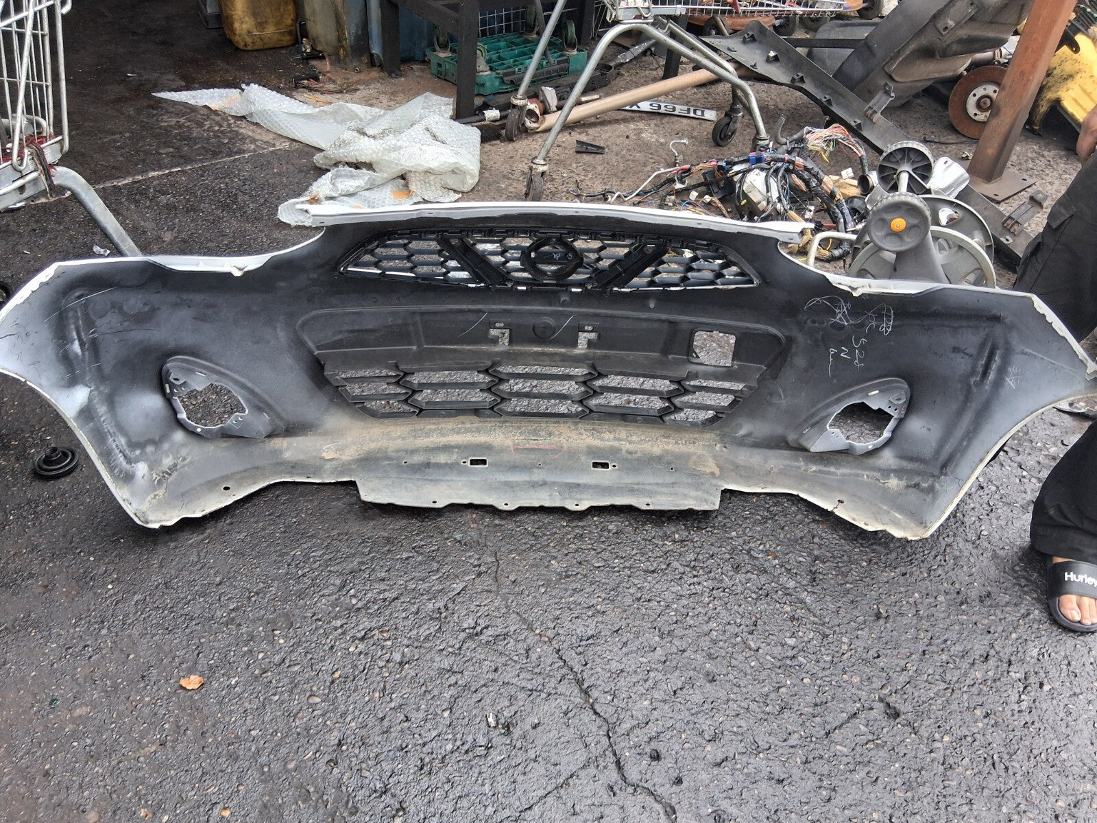 NISSAN MICRA K13 2015 FACELIFT FRONT BUMPER WHITE 620223HN0A