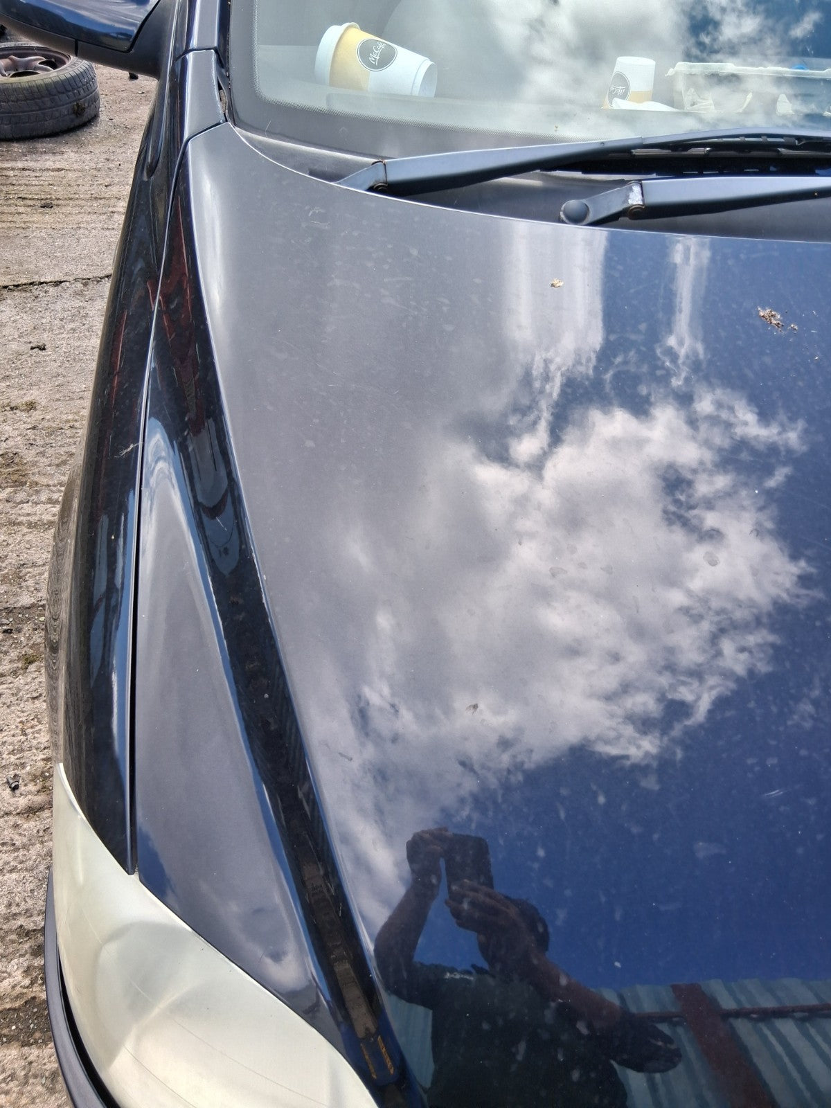 2011 VW VOLKSWAGEN FOX 3 DOOR FRONT BONNET HOOD PANEL BLACK