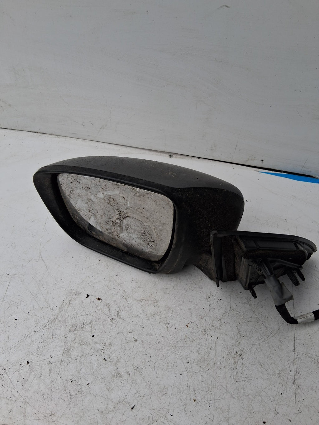NISSAN QASHQAI 2014 NSF PASSENGER SIDE WING MIRROR POWER FOLDING BLACK 20805001