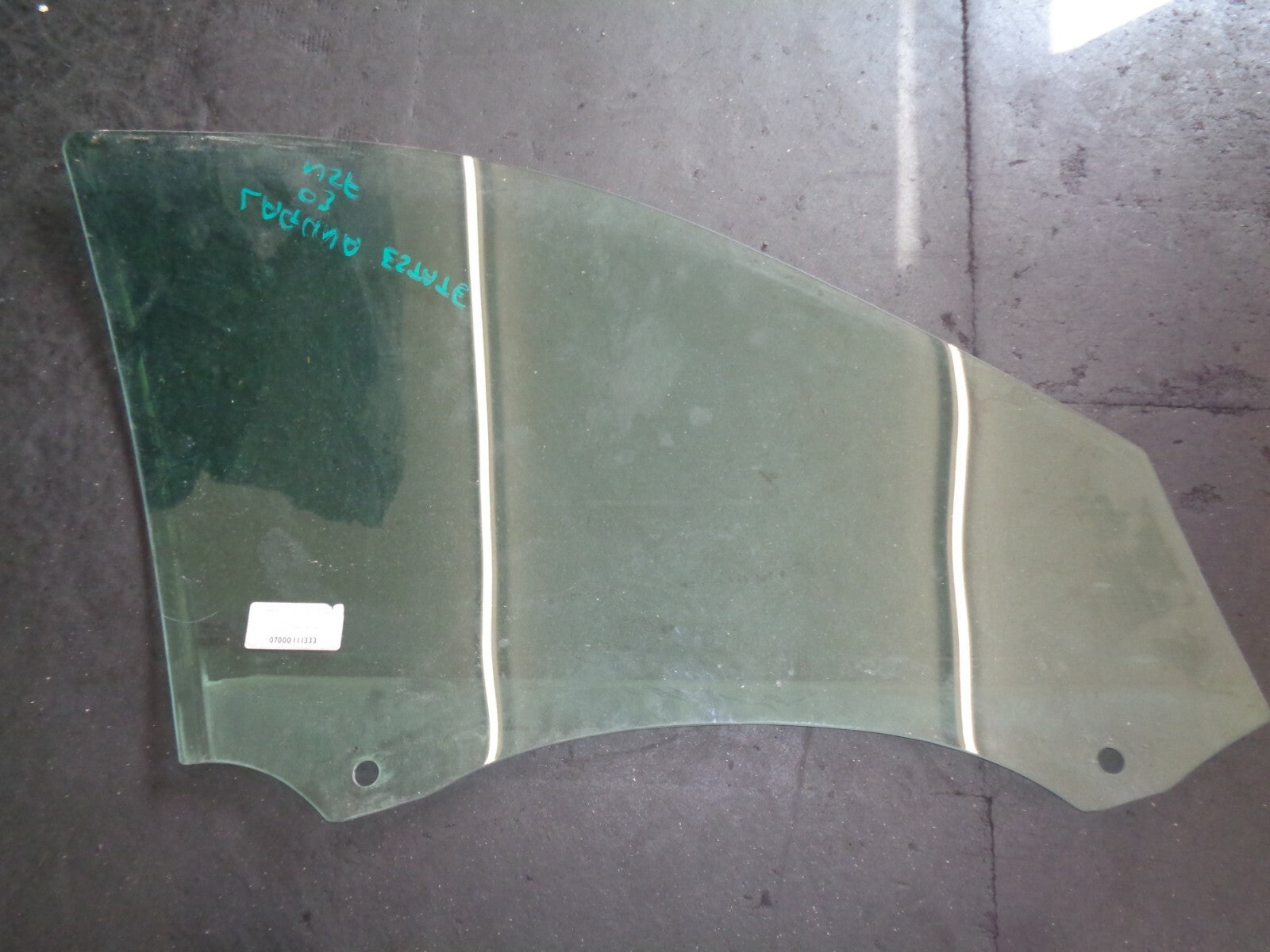 RENAULT LAGUNA MK2 2003 ESTATE  NSF PASSENGER SIDE FRONT DOOR WINDOW GLASS