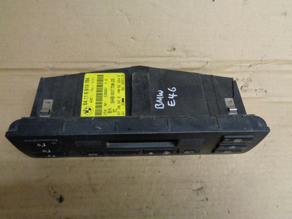 BMW 3 SERIES E46 2002 HEATER CLIMATE CONTROL SWITCH PANEL 64116919784