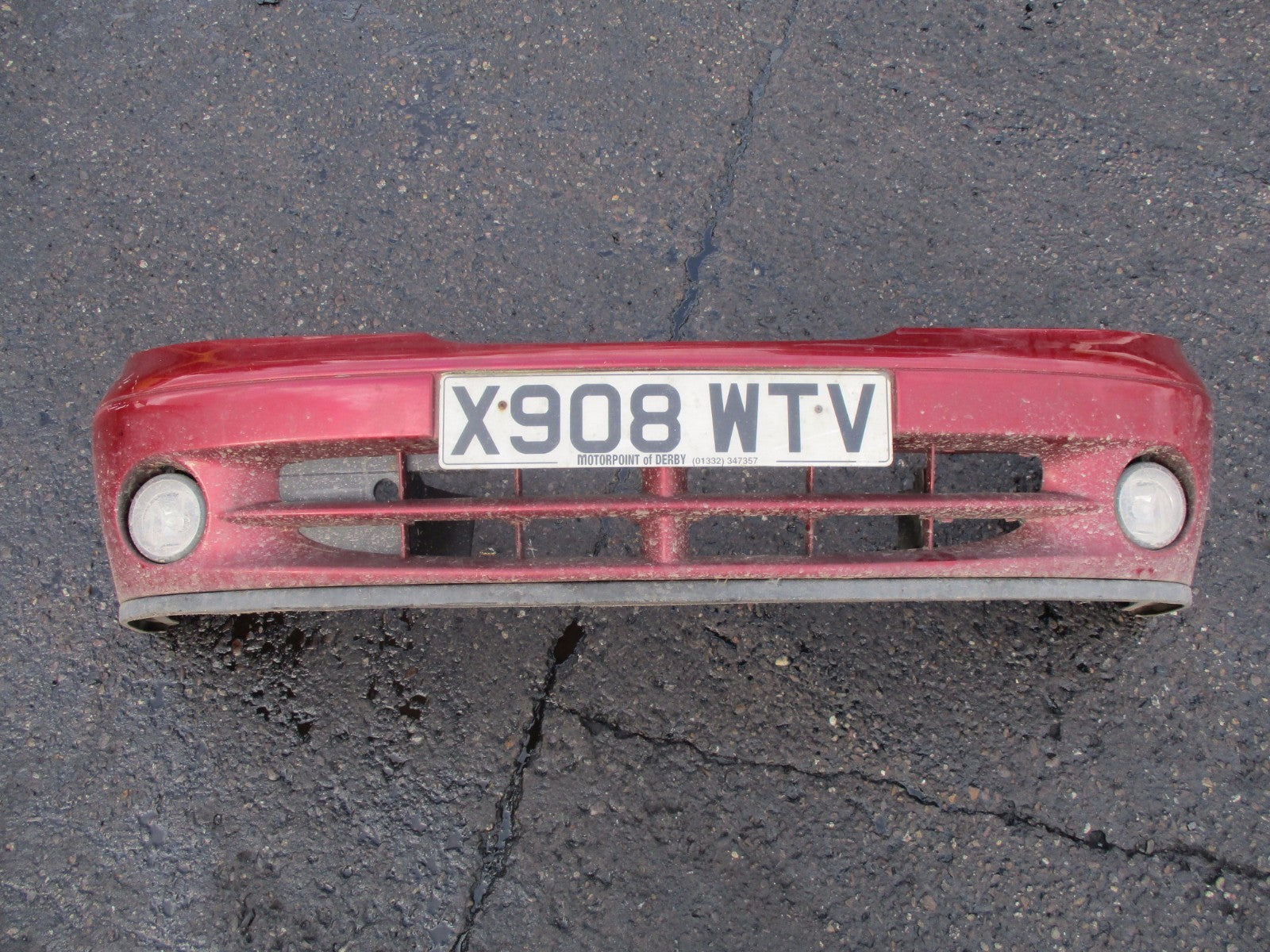 RENAULT MK1 MEGANE 1998 COMPLETE FRONT BUMPER FOG SPOT LIGHT BURGUNDY