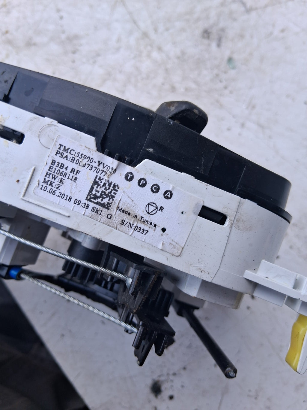 2016 PEUGEOT 108 MK2 AC HEATER CLIMATE CONTROL SWITCH PANEL 55900YV030