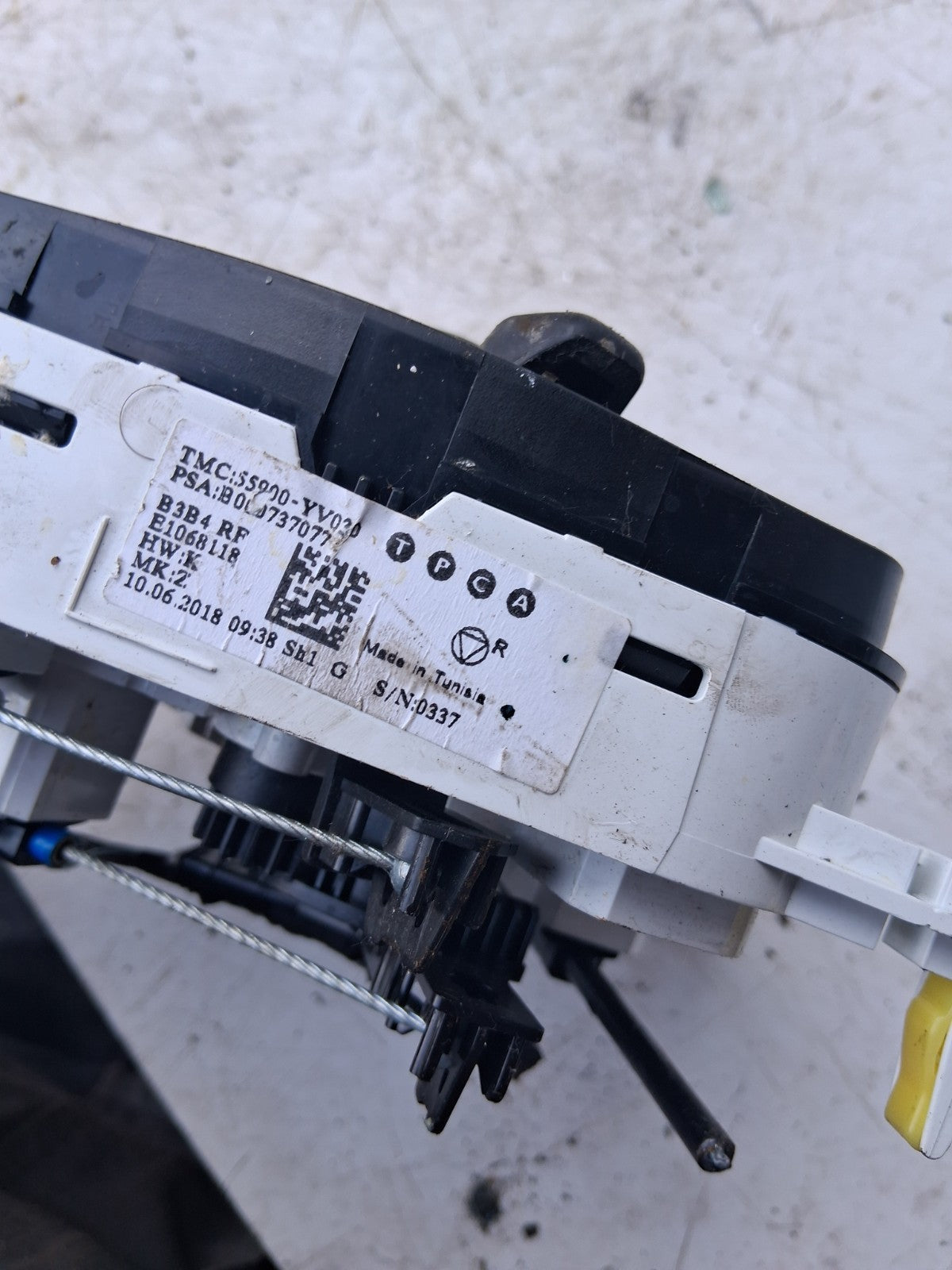 2016 PEUGEOT 108 MK2 AC HEATER CLIMATE CONTROL SWITCH PANEL 55900YV030