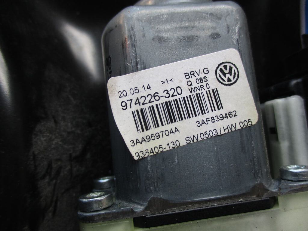 VW VOLKSWAGEN PASSAT B7 2014 OSR DRIVER SIDE REAR WINDOW REGULATOR 3AA959794