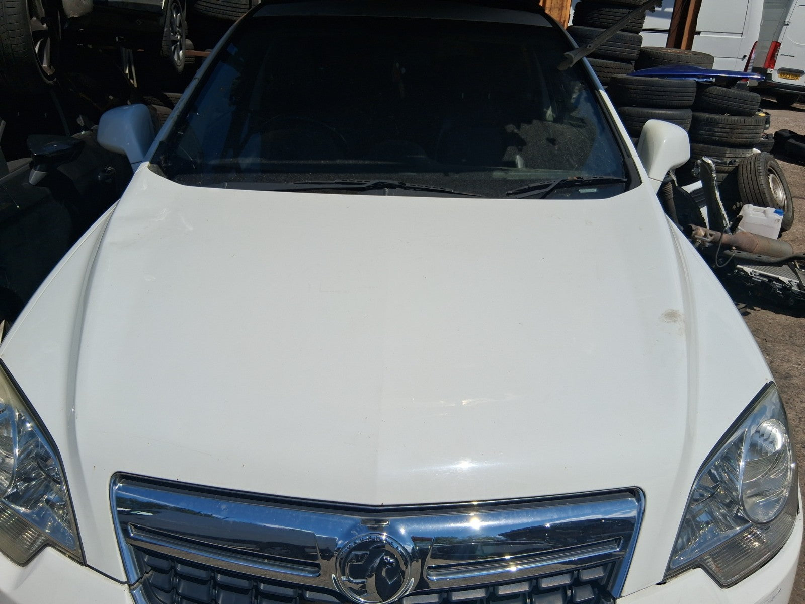 2015 VAUXHALL ANTARA MK1 FRONT BONNET HOOD PANEL WHITE