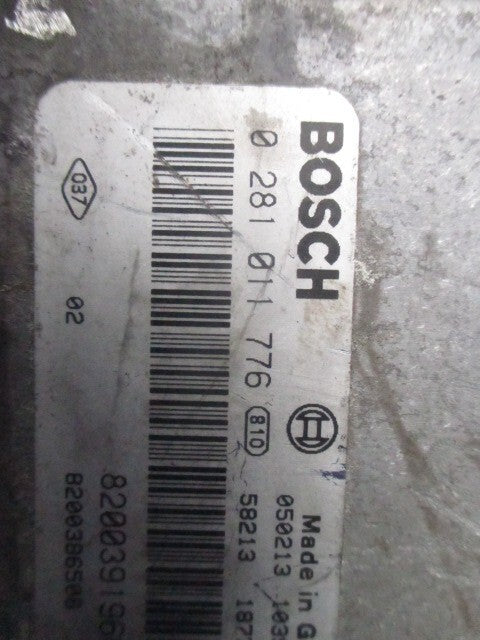 2009 RENAULT MEGANE MK2 1.9 DIESEL ECU ENGINE CONTROL UNIT 0281011776