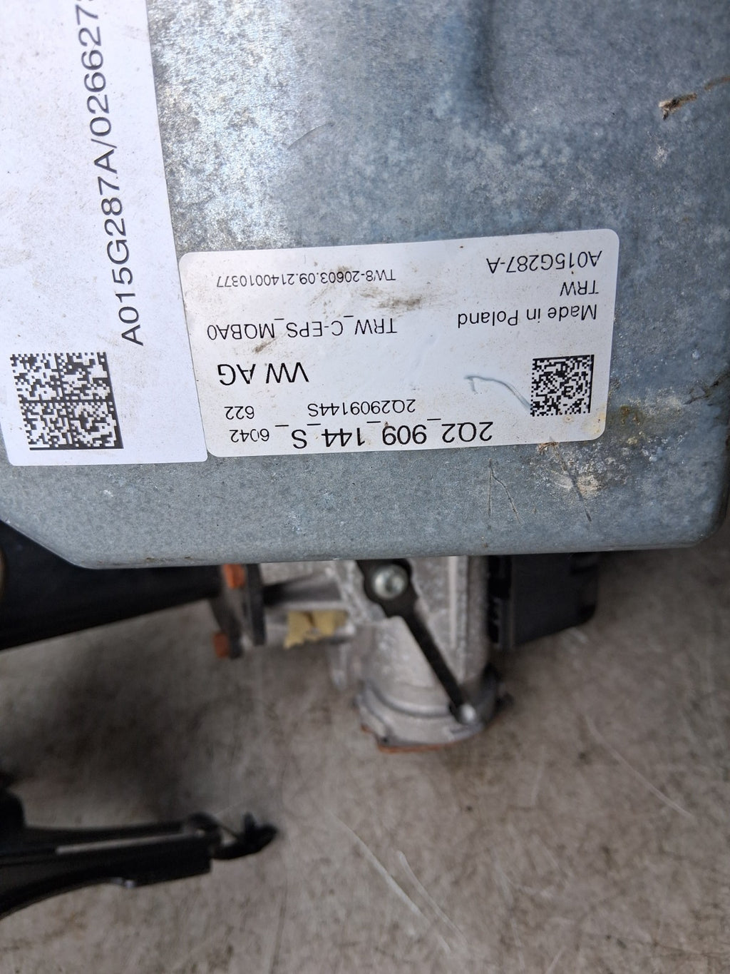2021 VW VOLKSWAGEN T CROSS POWER STEERING COLUMN A0054962
