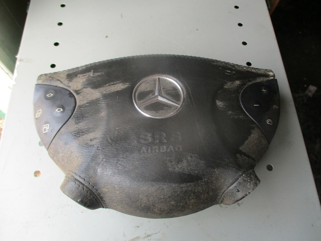 MERCEDES E CLASS W211 2004 STEERING WHEEL AIRBAG & SWITCHES 61245240F 2118600402