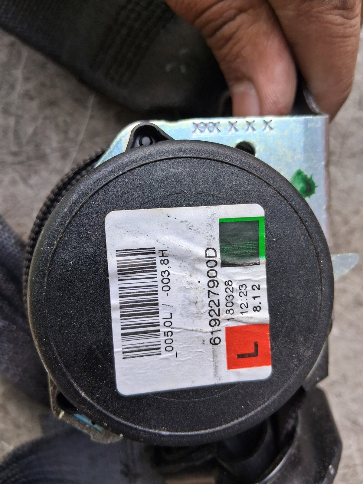 2015 FORD FIESTA MK8 NSR PASSENGER SIDE REAR LEFT SEAT BELT 619227900D