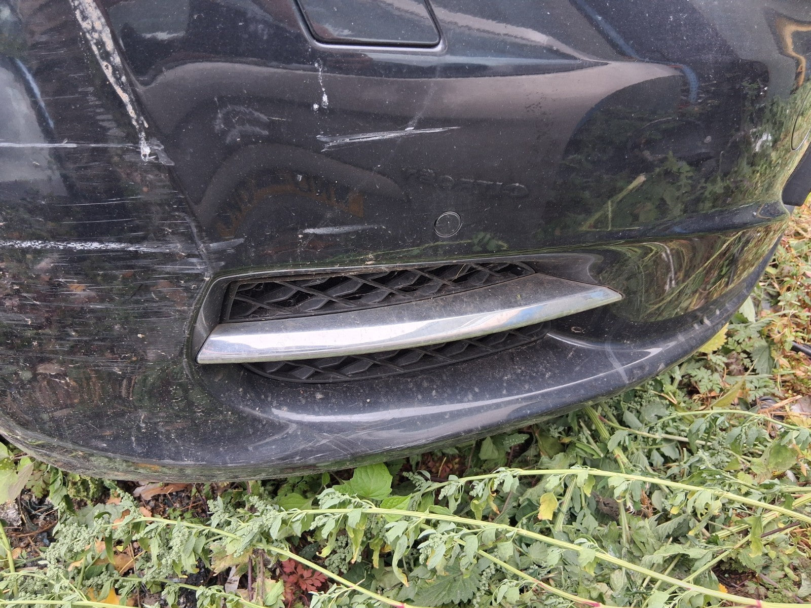 2012 JAGUAR XJ X351 FRONT COMPLETE BUMPER BLACK MIDNIGHT BLACK MET PEF