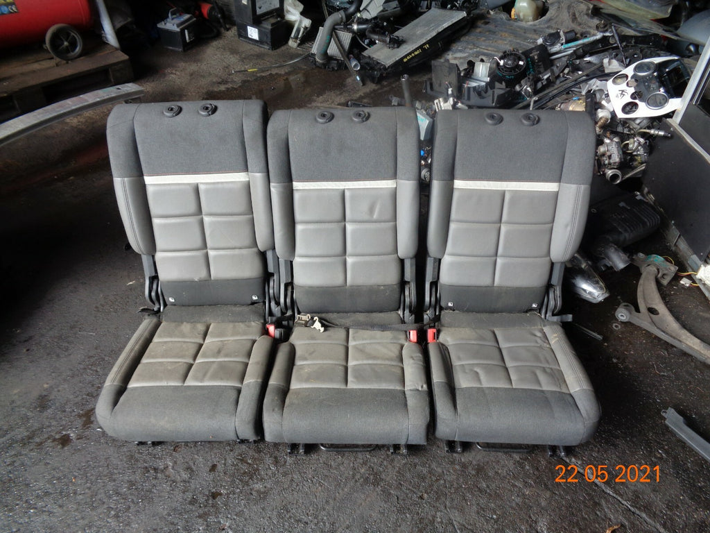 CITROEN C5 AIRCROSS 2019 REAR SEATS HALF LEATHER & FABRIC WITH WHITE STRIP