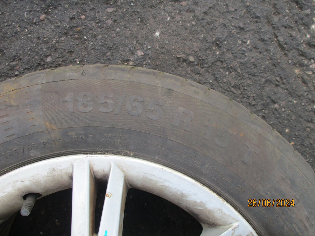 SEAT IBIZA MK4 2011 15 INCH ALLOY WHEEL WITH TYRE 185/65R15