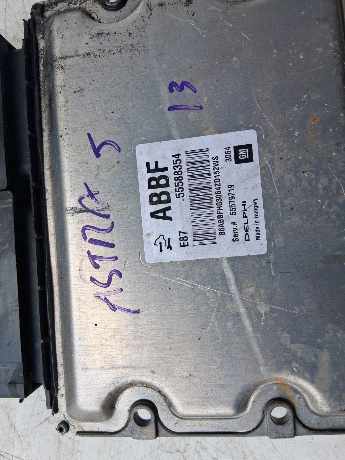 2013 VAUXHALL ASTRA J 1.7 DIESEL ECU ENGINE CONTROL UNIT 55588354
