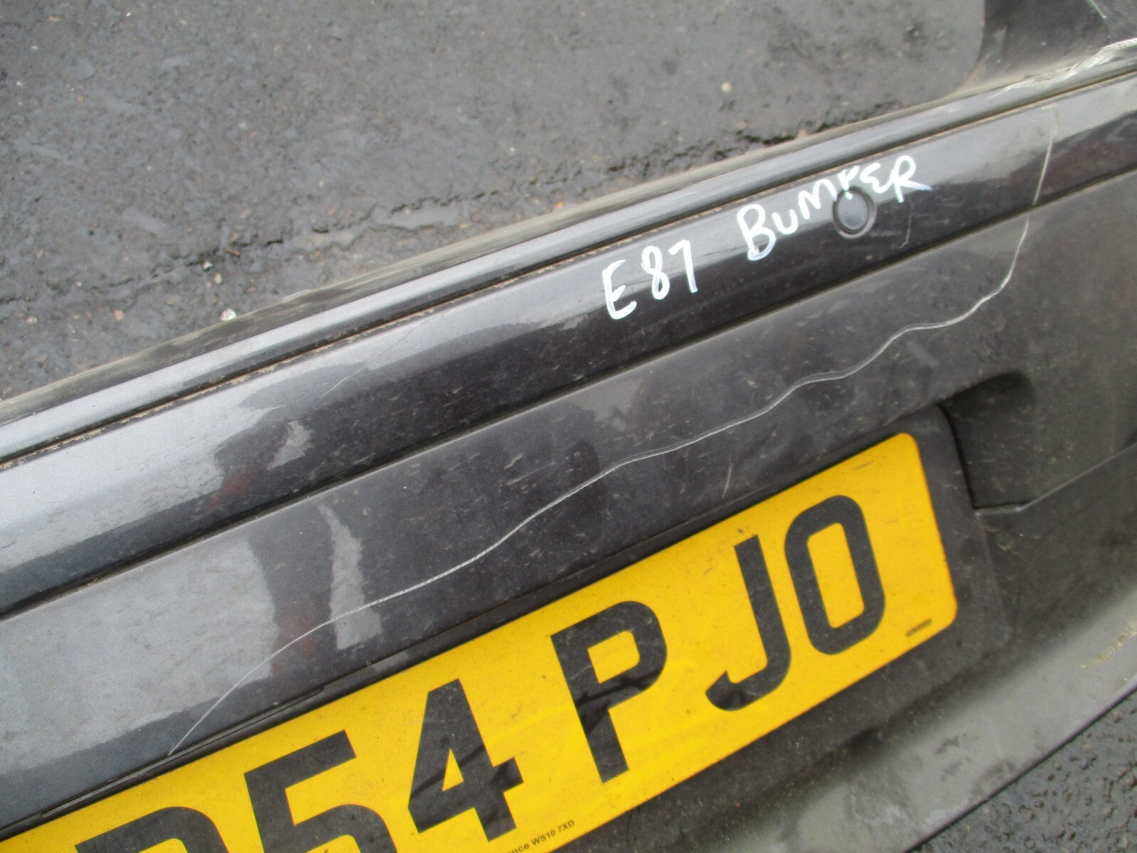 BMW 1 SERIES E87 2007 REAR COMPLETE BUMPER IN GREY