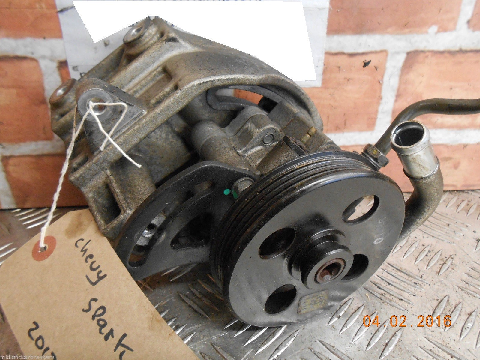 CHEVROLET CHEVY SPARK M300 2012 1.0 16V ENGINE POWER STEERING PUMP