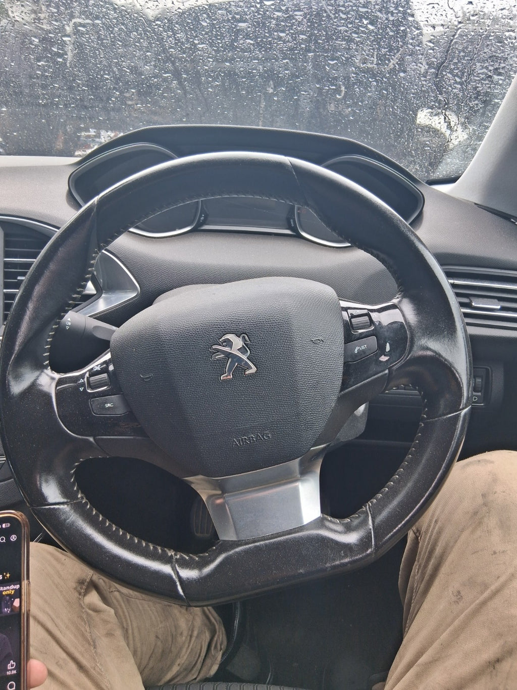 2015 PEUGEOT 308 MK2 ESTATE MULTIFUNCTIONAL STEERING WHEEL WITHOUT AIRBAG