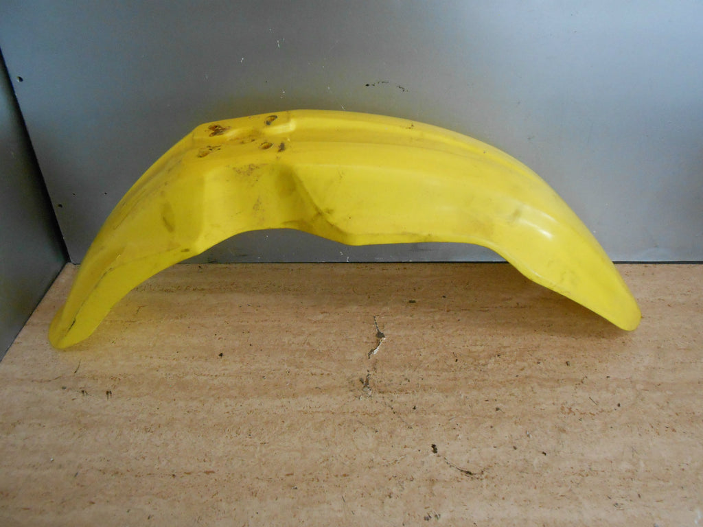 SUZUKI RM 125 2006 125CC SCRAMBLER SCRAM FRONT YELLOW PLASTIC MUDGUARD FENDER