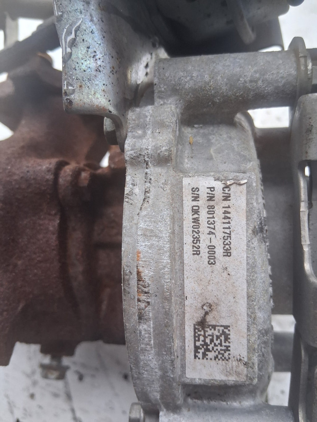 NISSAN JUKE 2016 DIESEL TURBOCHARGER 8013740003