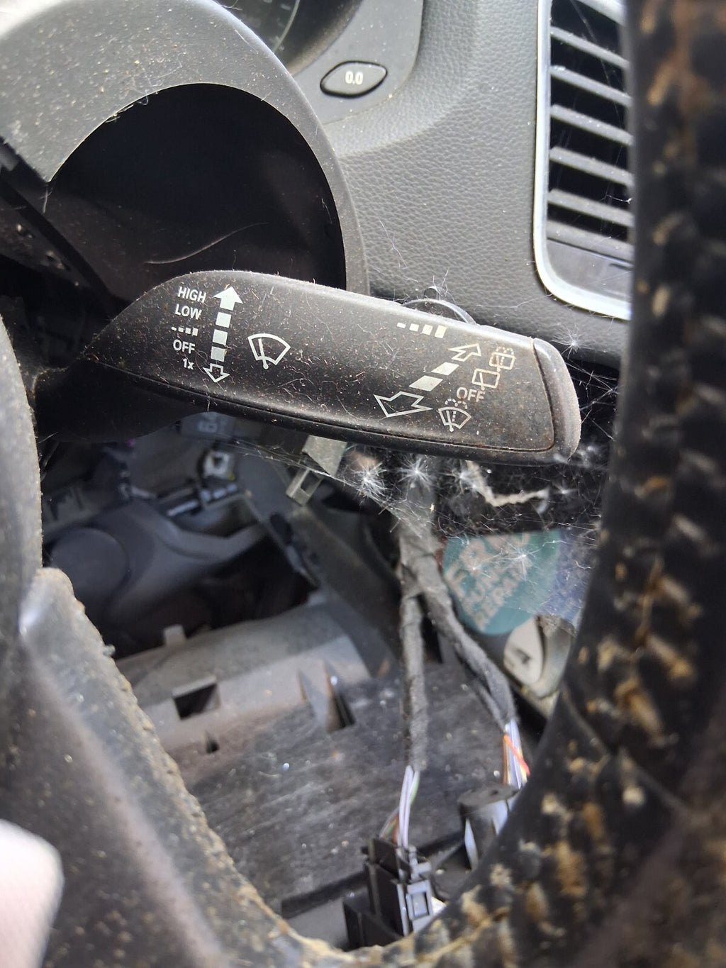 2016 AUDI Q3 8U INDICATOR WIPER STALK SWITCH WITH SQUIB
