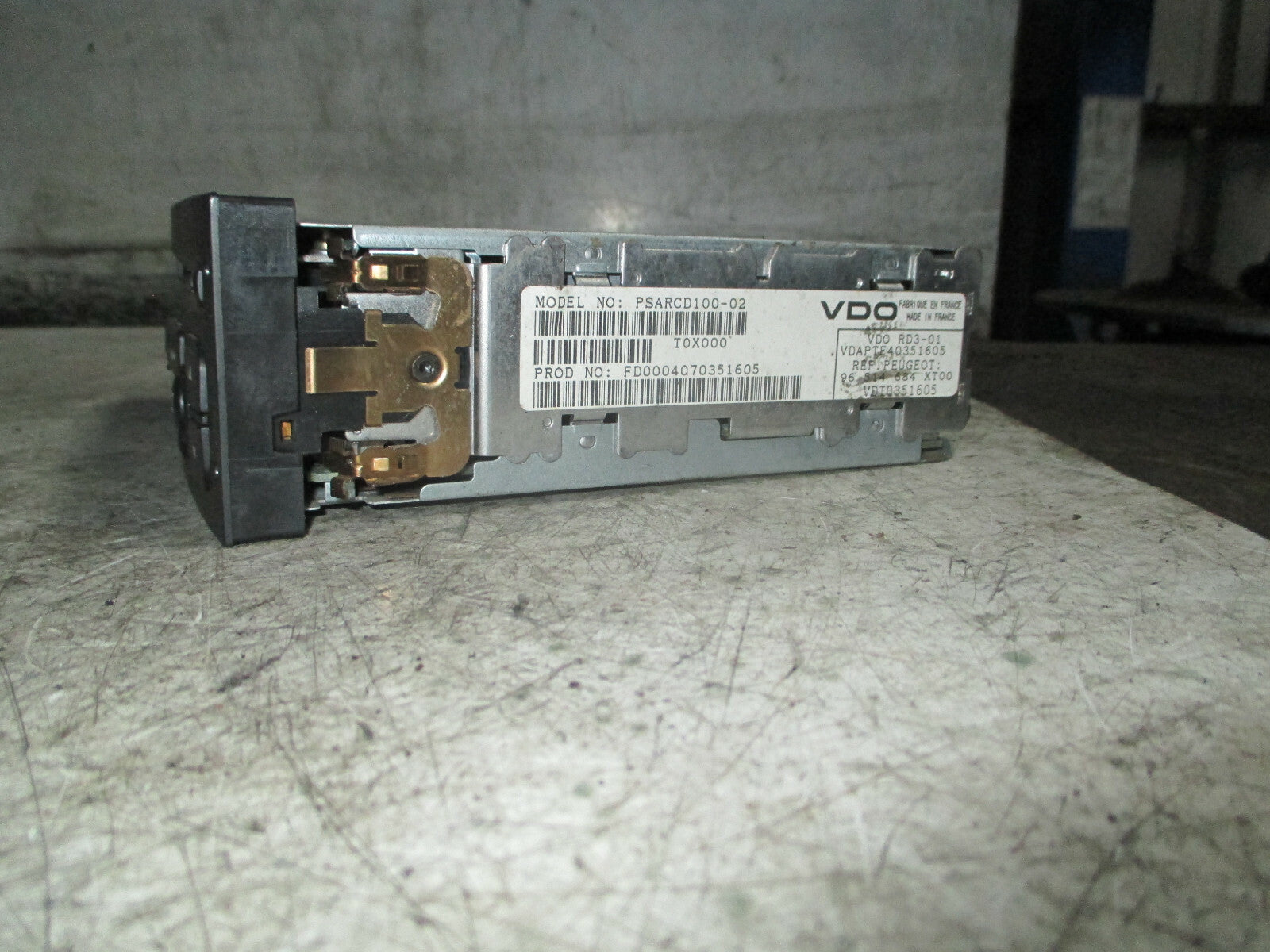 PEUGEOT PARTNER MK1 2004 RADIO CD PLAYER STEREO HEAD UNIT 96514684XT