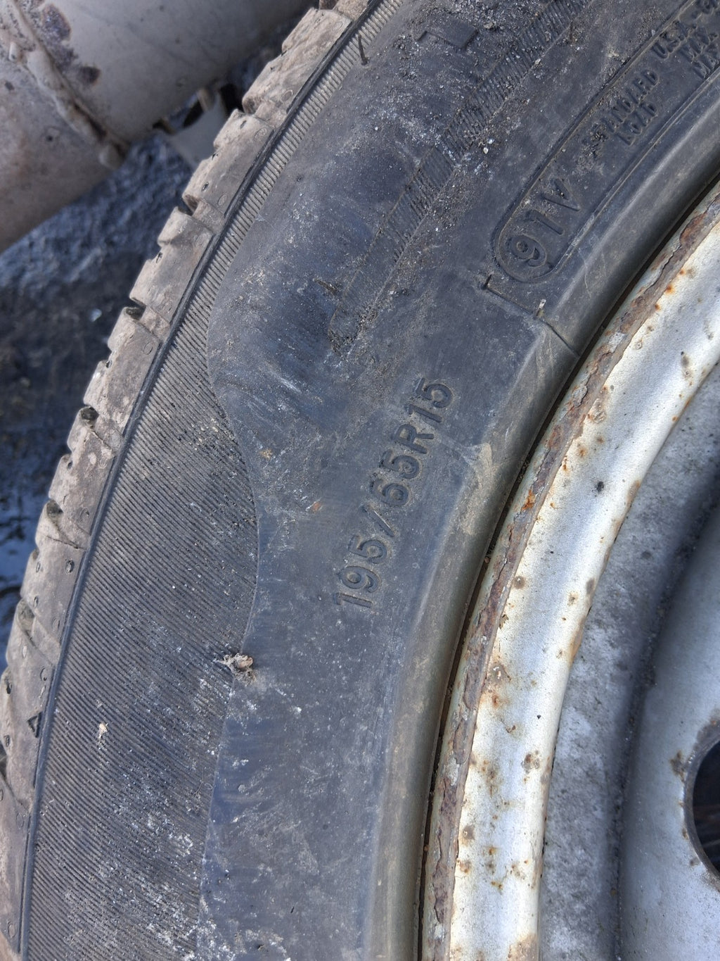 2023 RENAULT MASTER MK3 15 INCH STEEL WHEEL WITH TYRE 195/65R15