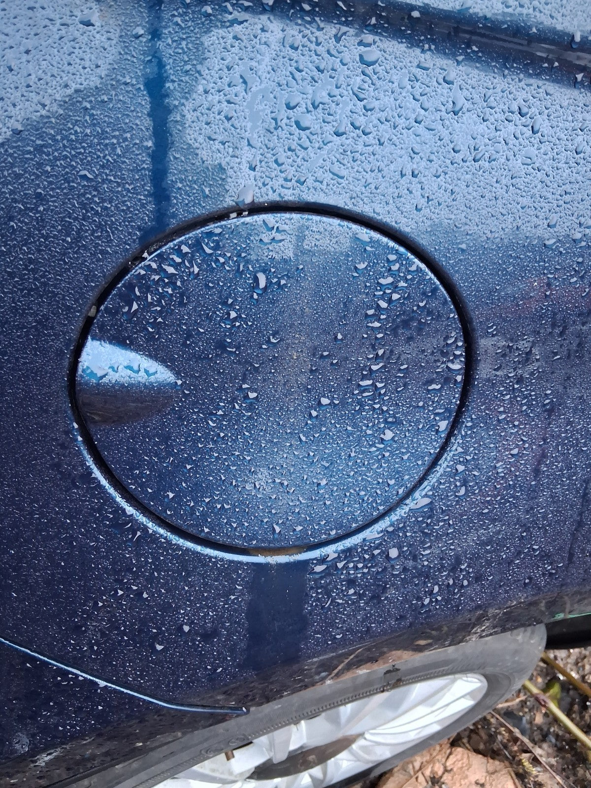 2023 FIAT 500 MHEV FUEL FLAP LID COVER BLUE
