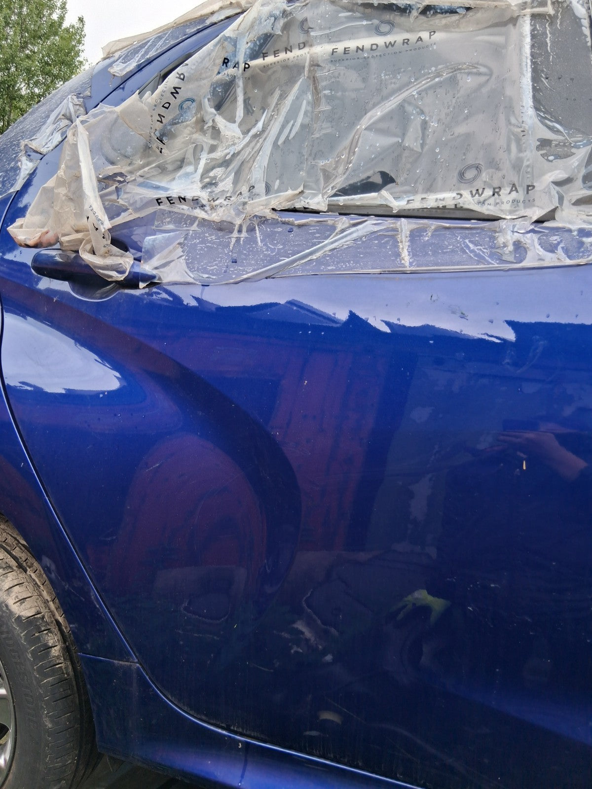 2023 TOYOTA YARIS MK4 OSR DRIVER SIDE REAR RIGHT BARE DOOR BLUE