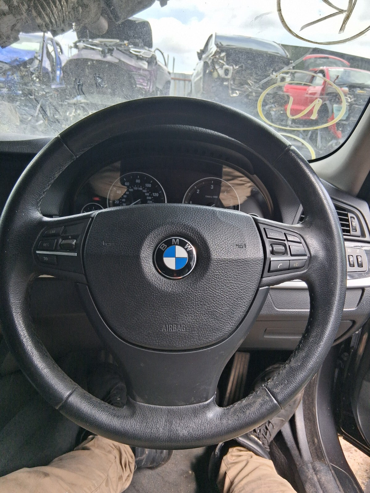 2012 BMW 5 SERIES F10 MULTIFUNCTIONAL STEERING WHEEL WITHOUT AIRBAG
