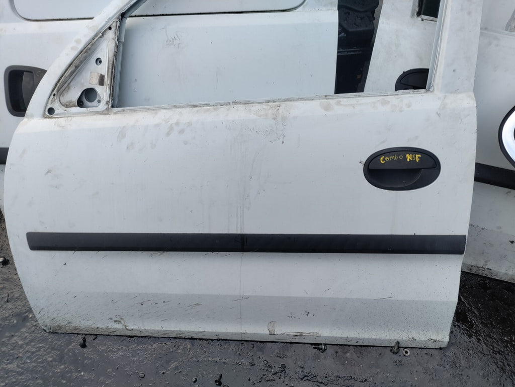 2007 VAUXHALL COMBO C NSF PASSENGER SIDE BARE DOOR WHITE