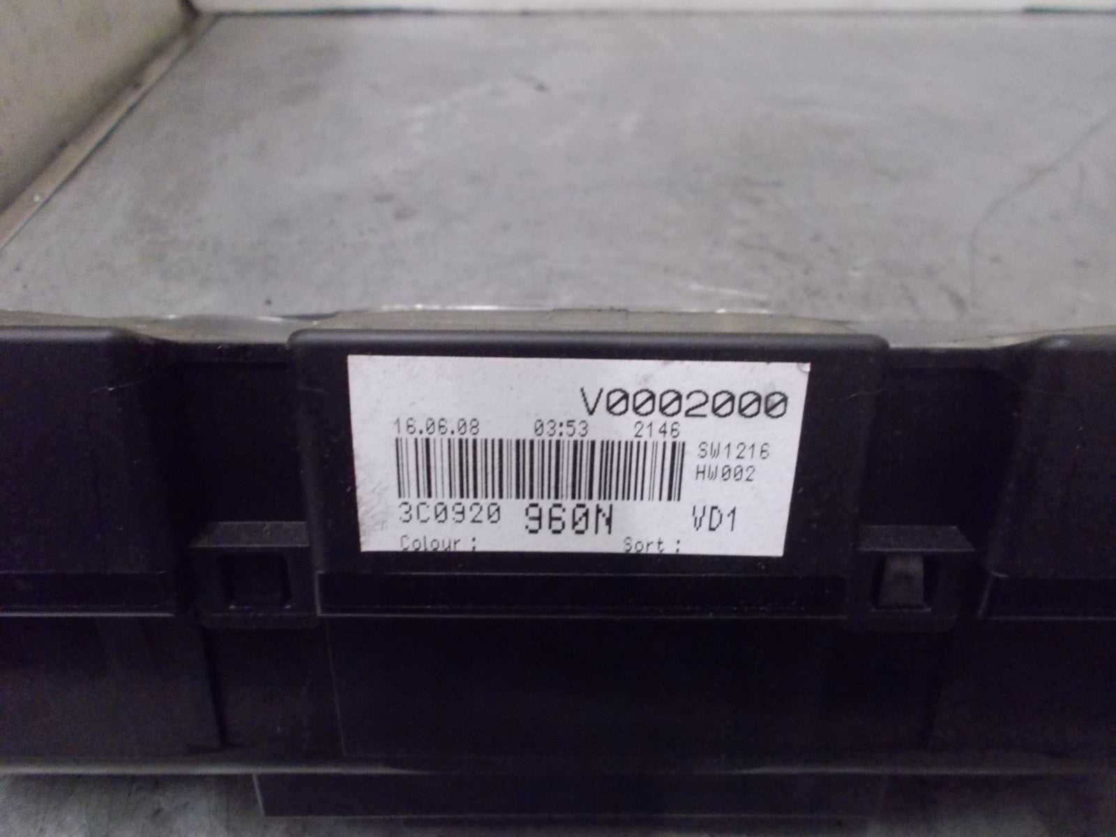 VOLKSWAGEN PASSAT B6 2006 2.0 CLOCKS SPEEDO INSTRUMENT CLUSTER 3C0920960N