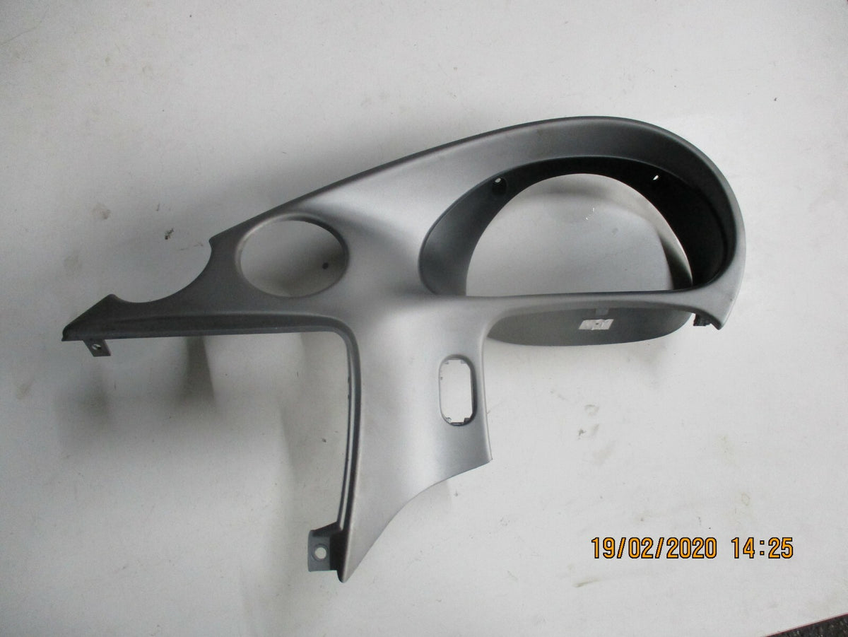 FORD KA 1997 SPEEDO CLOCKS DIALS DASHBOARD PLASTIC TRIM SURROUND SILVER GREY
