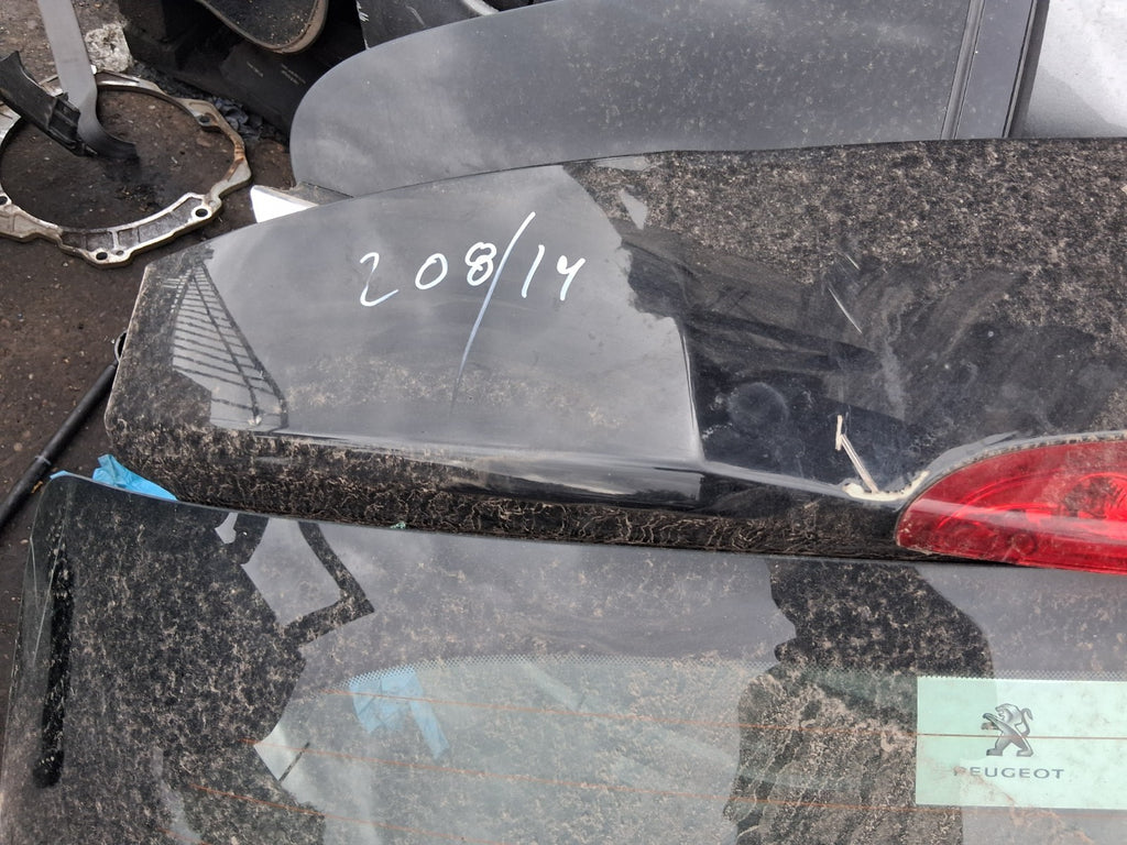 2014 PEUGEOT 208 COMPLETE REAR BOOTLID TAILGATE PEARL BLACK KTV