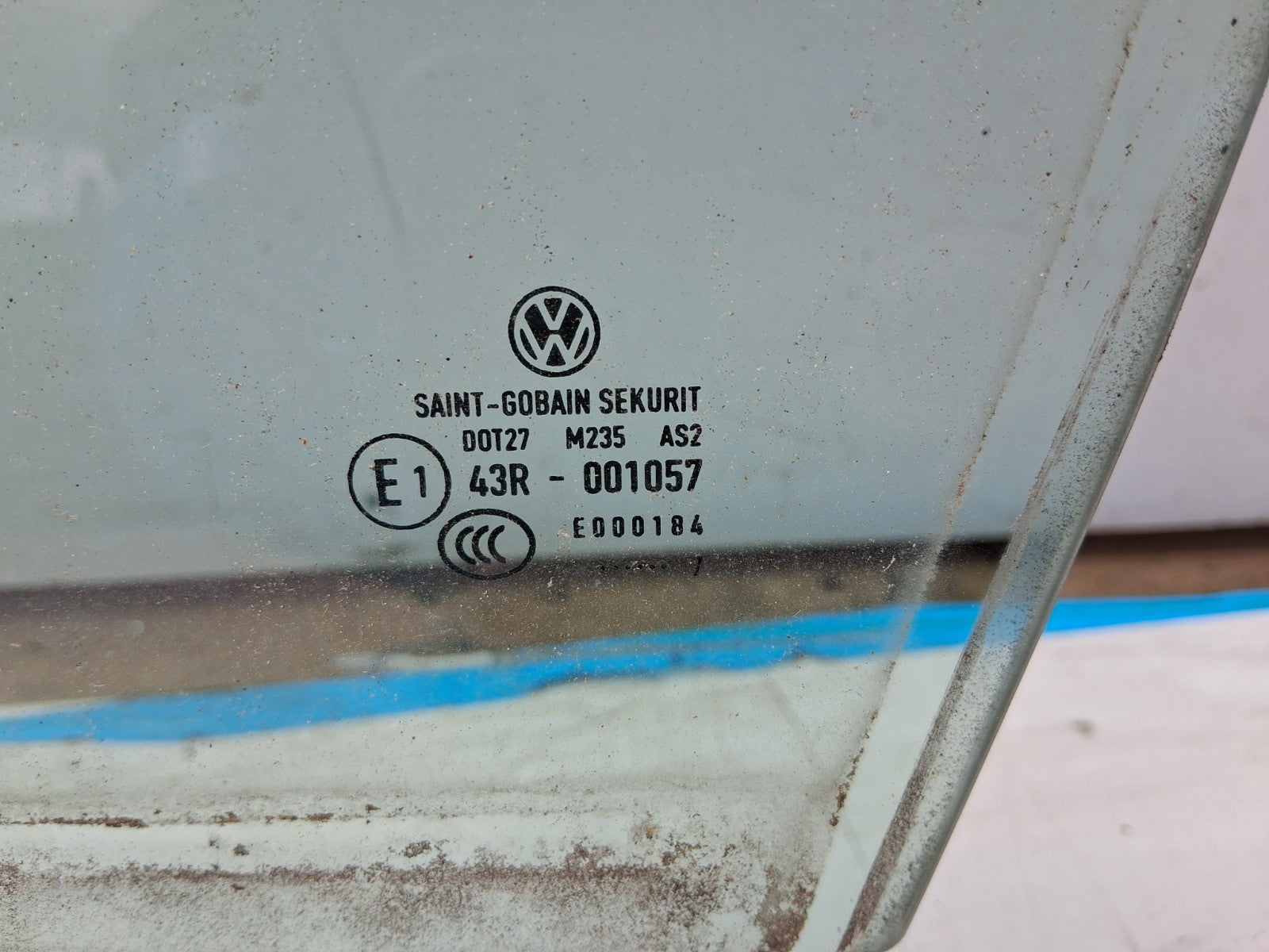 2007 VW VOLKSWAGEN GOLF MK5 NSF PASSENGER SIDE FRONT LEFT WINDOW GLASS