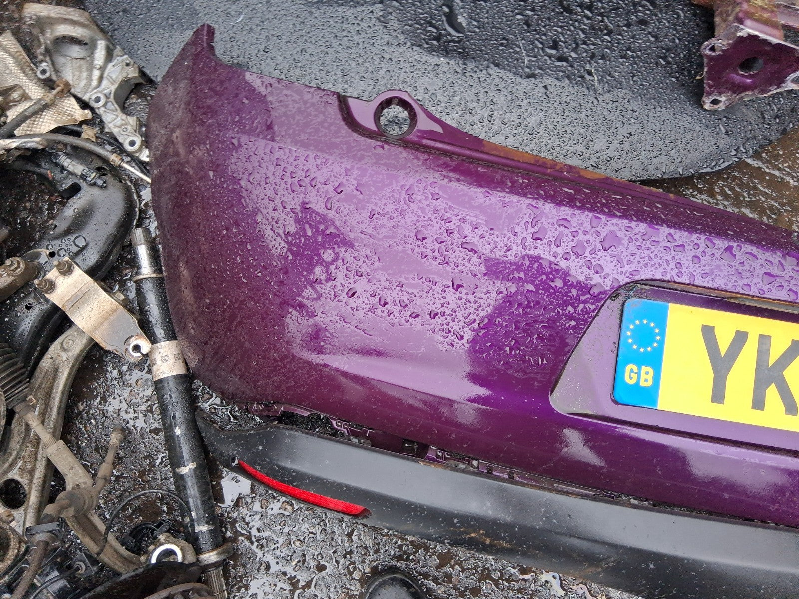 2015 CITROEN C3 FACELIFT COMPLETE REAR BUMPER PURPLE KDR
