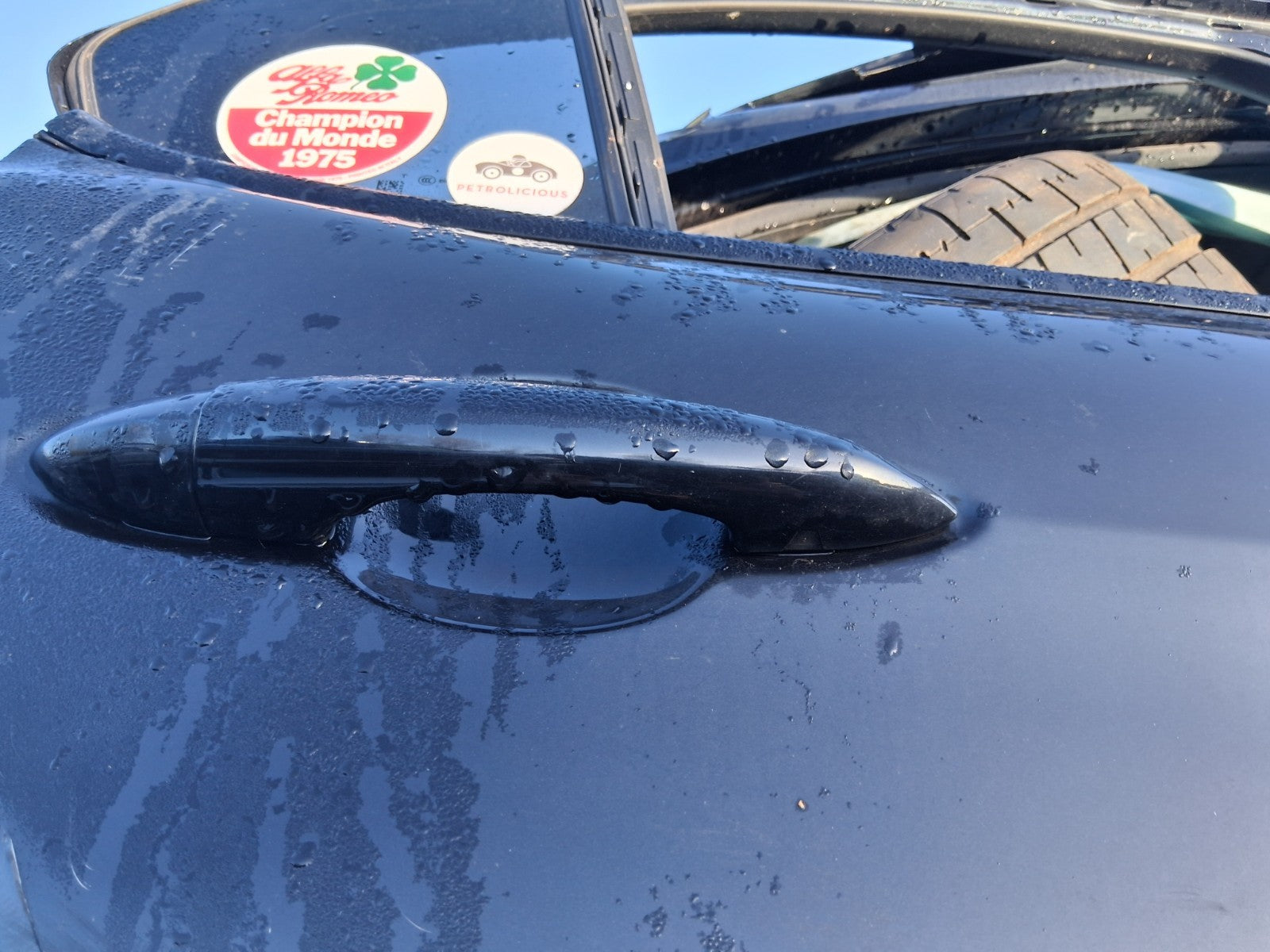 2018 ALFA ROMEO GIULIA 952 QUADRIFOGLIO OSR DRIVER SIDE REAR RIGHT DOOR HANDLE