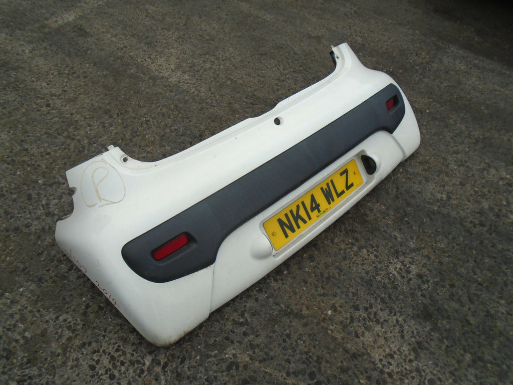 CITROEN C1 MK2 2014 3 DOOR REAR BUMPER COMPLETE WHITE