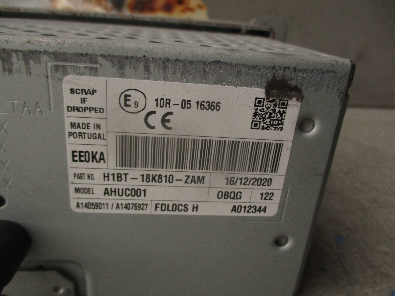 2021 FORD FIESTA MK8 CD PLAYER STEREO RADIO HEAD UNIT H1BT18K810
