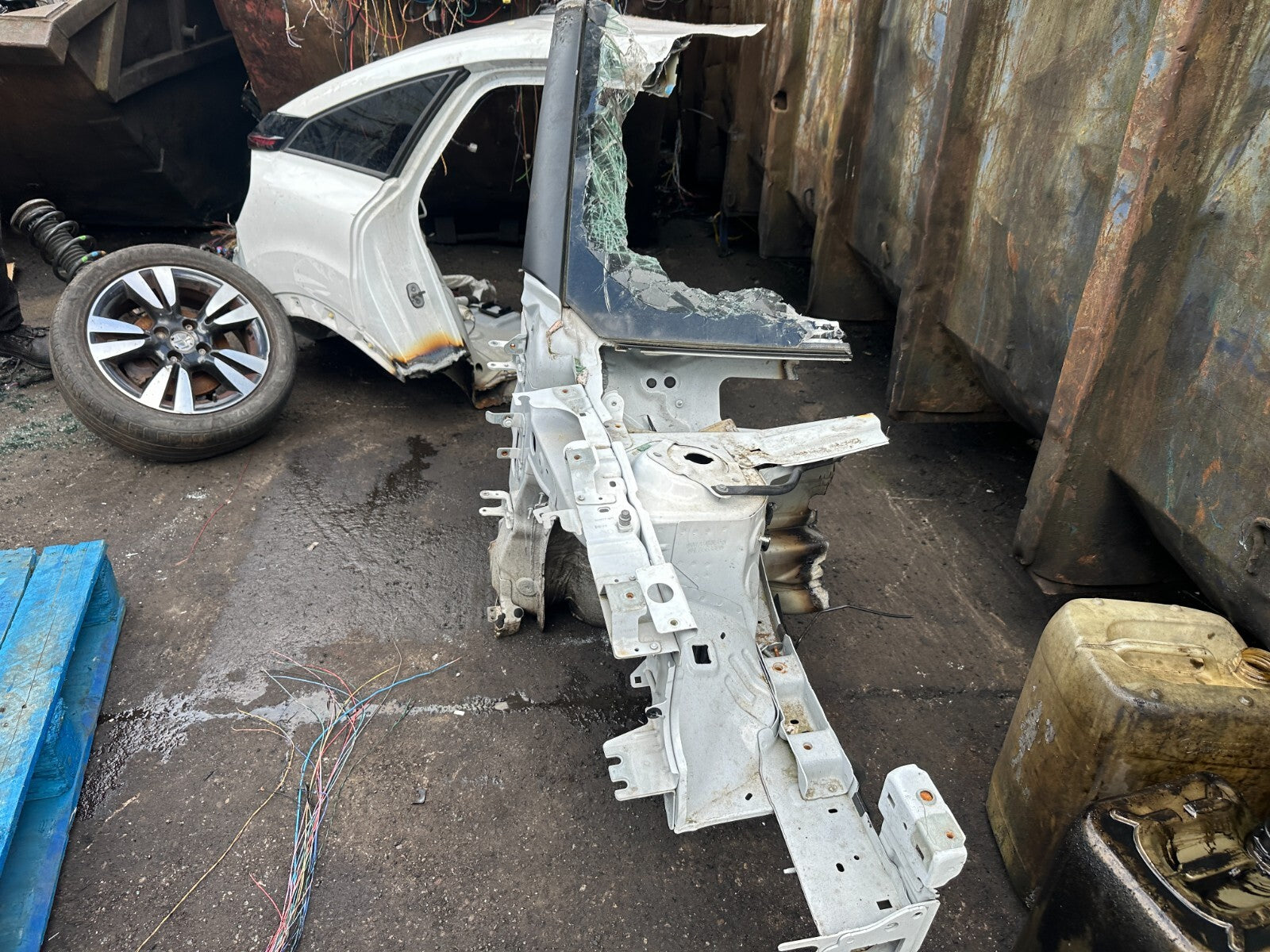 2021 CITROEN C4 MK3 OSF DRIVER SIDE FRONT FLITCH CHASSIS LEG CUT SECTION