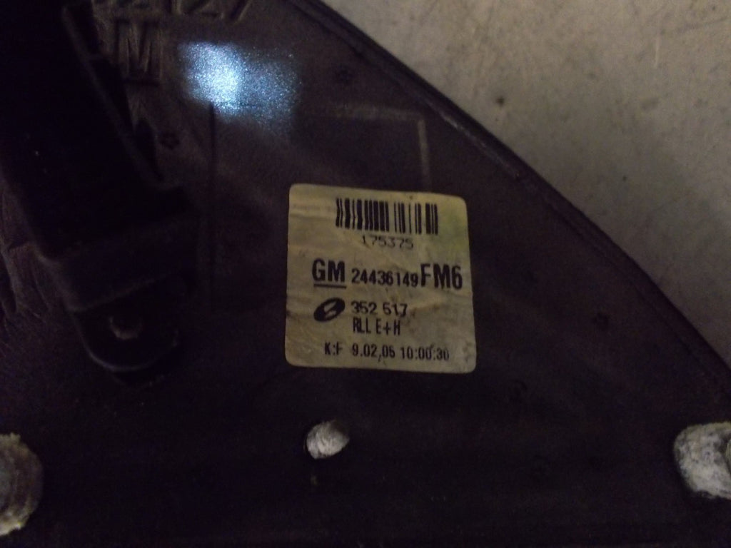 VAUXHALL VECTRA C 2005 NS PASSENGER SIDE ELECTRIC DOOR WING MIRROR METALLIC GREY