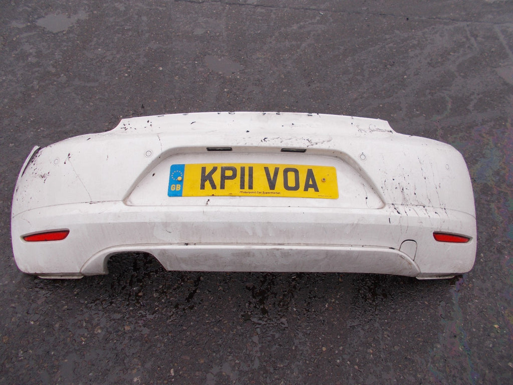 2011 VOLKSWAGEN SCIROCCO GT COUPE REAR BUMPER COMPLETE WHITE