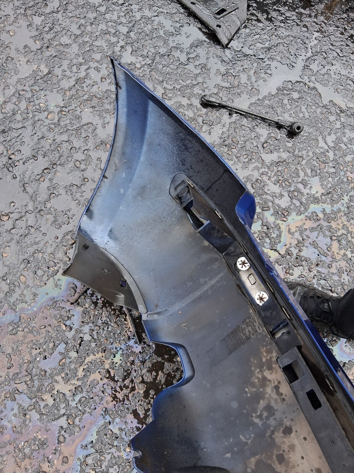 2006 CITROEN C3 PLURIEL COMPLETE REAR BUMPER BLUE