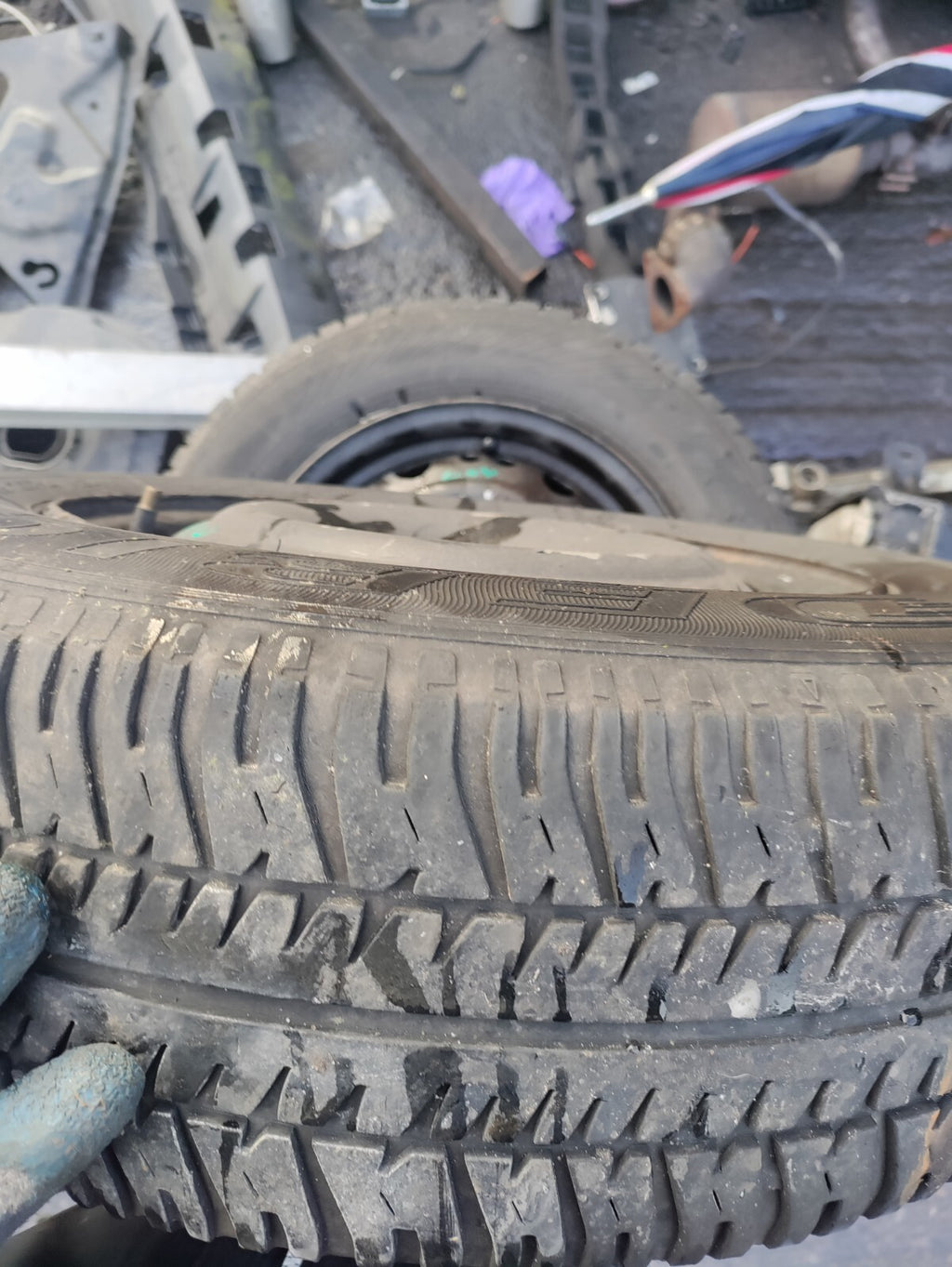 2007 VAUXHALL COMBO C 14 INCH STEEL WHEEL WITH TYRE 175/70R14