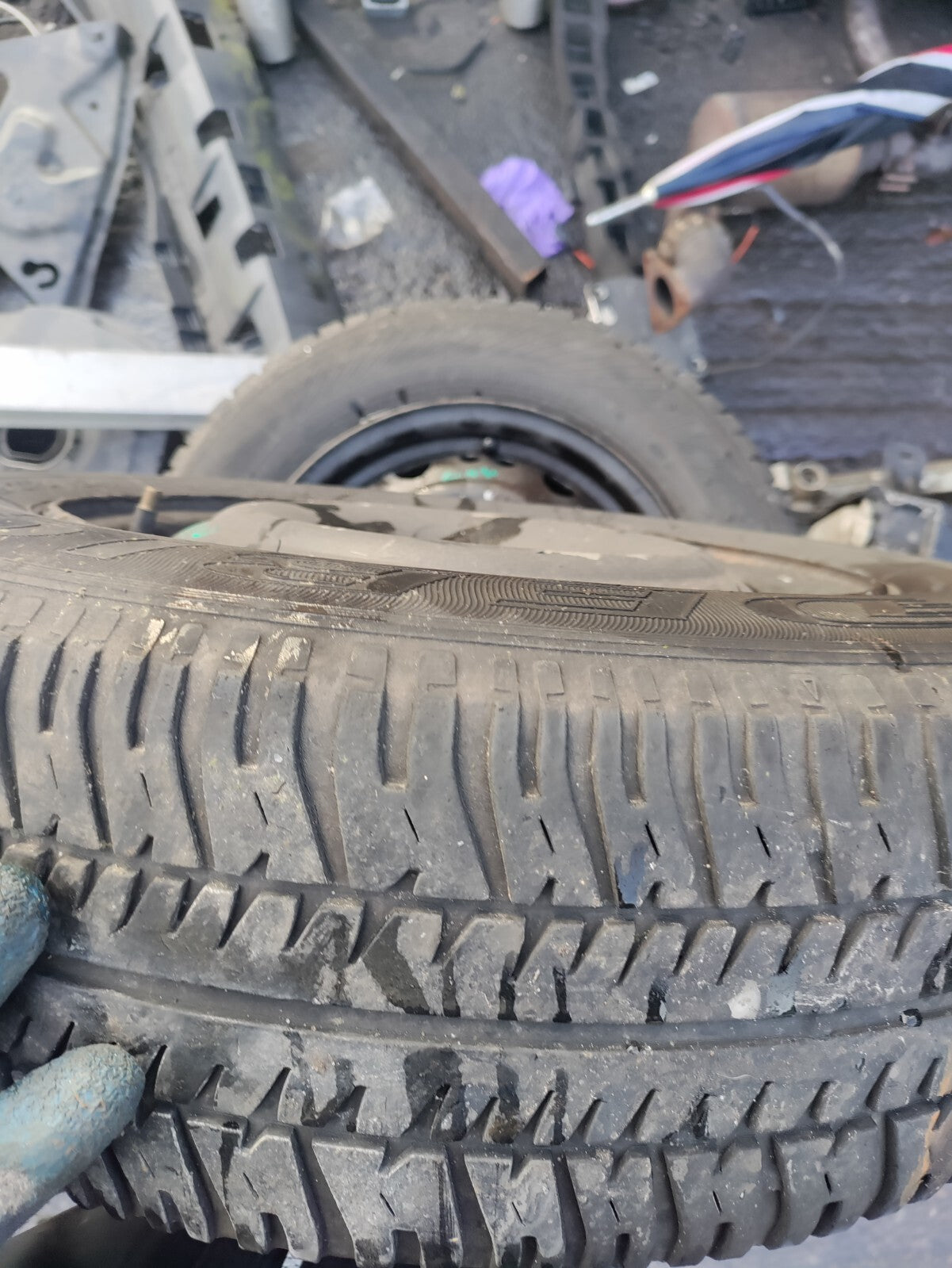 2007 VAUXHALL COMBO C 14 INCH STEEL WHEEL WITH TYRE 175/70R14