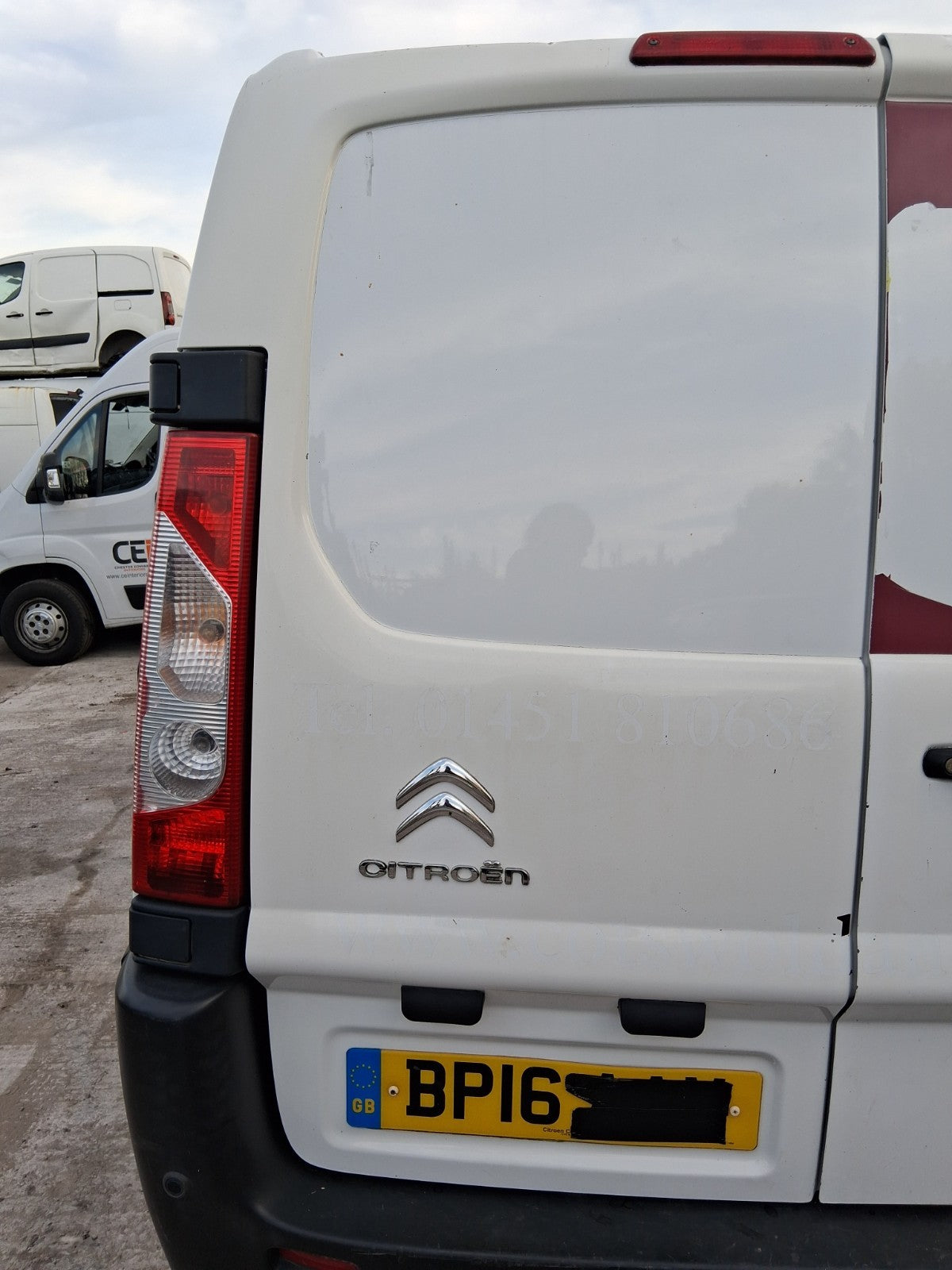 2016 CITROEN DISPATCH MK2 NSR PASSENGER SIDE REAR LEFT COMPLETE DOOR WHITE